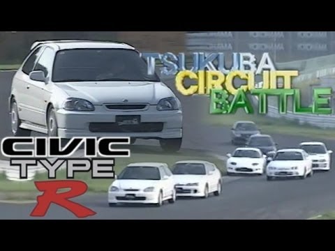 [ENG CC] Civic Type R debut battle - Integra R, FTO R, Impreza, Evo IV, Levin BZ-R in Tsukuba 1997