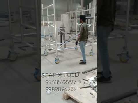 Aluminium Mobile Scaffolding Stairway tower with wheels