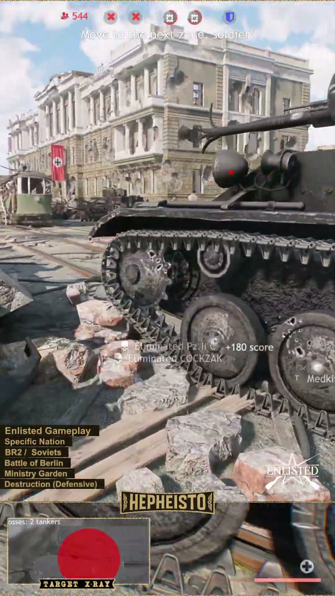 Assaulter eliminates Panzer II C with TNT Charge