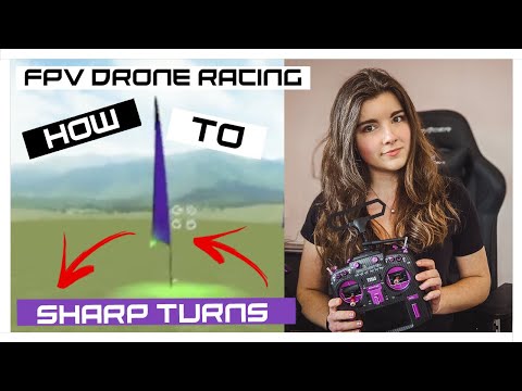 How to sharp turns - FPV Drone Racing - tutorial | Velocidrone 🍿 | MaiOnHigh