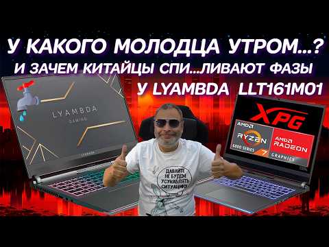 LYAMBDA LLT161M01 У какого молодца утром...? Зачем Китайцы спиливают фазы и Ремонт игрового ноутбука