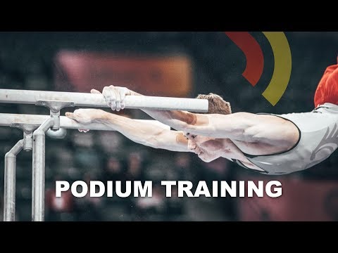 Stuttgart2019: Podiumstraining der Männer