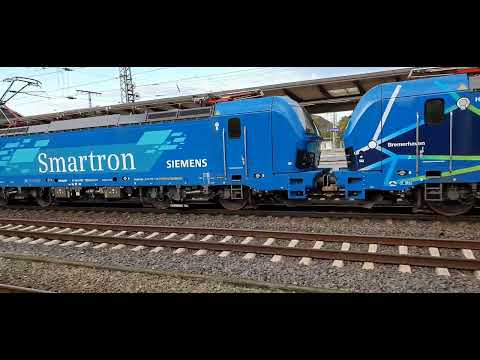 Doppeltraktion Smarttron der EGP (192 103-0 & 192 101-4) vor Güterzug Bremen Hbf 10.10.2019