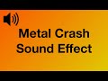 Metal Crash Sound Effect 4K