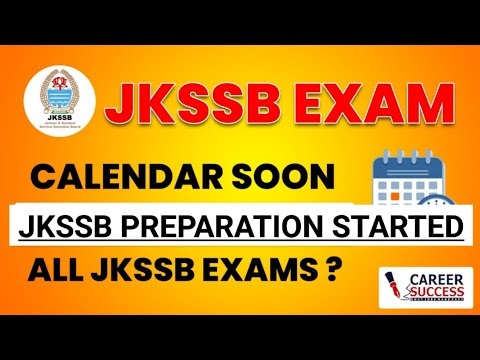 Are you waiting for Jkssb Exam Calender ?