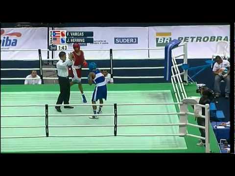 Light Welter (64kg) SF - Vargas (PUR) vs Herring (USA) - 2012 American Olympic Qualifying Event