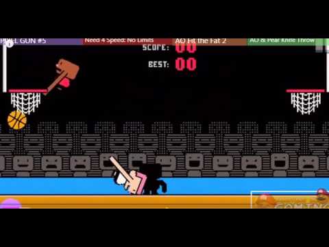 Midget Apple Plays - Dunkers (w/ Annoying Orange) RAGE QUIT