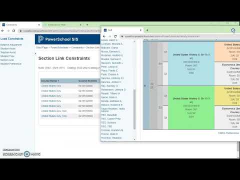Powerscheduler How To Link Sections