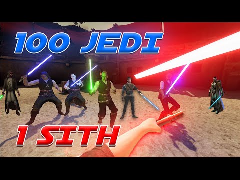 100 JEDI vs 1 SITH In Virtual Reality (Blade & Sorcery)
