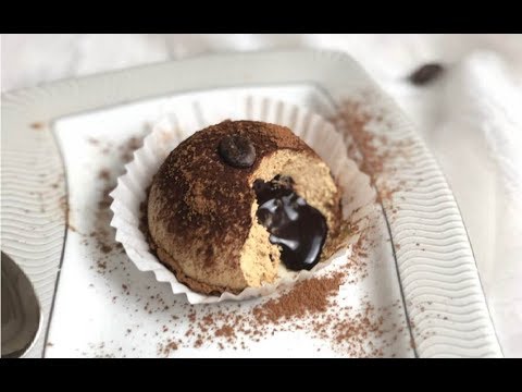 GELATO SEMIFREDDO TARTUFO AL CAFFE’ AFFOGATO AL CIOCCOLATO, senza colla di pesce e uova