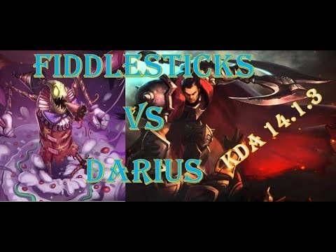 Fiddlesticks vs Darius top lane KDA14.1.3.