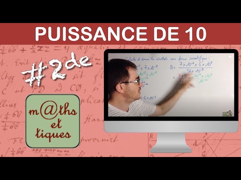 Effectuer des calculs avec des puissances de 10 - Seconde