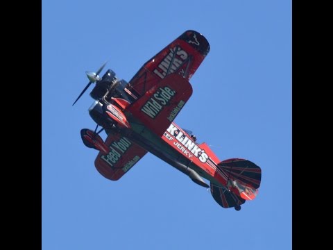 Jack Links Screaming Sasquatch Jet Powered Waco Biplane Wings and Waves