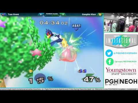 Arcadian | Toss Event (Falco) vs. Genghis Kahn (Peach) | Pools