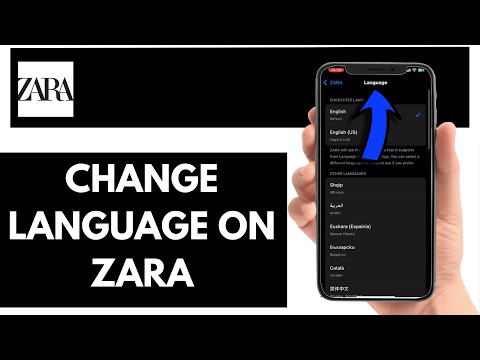 How To Change Language On Zara App