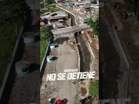 Alcaldía de Montalvo Los Ríos Ecuador avanza Reconstrucción de Malecon del Estero Tulundrun