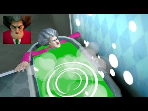 COLOQUEI SLIME NA BANHEIRA DA PROFESSORA DO MAL SCARY TEACHER