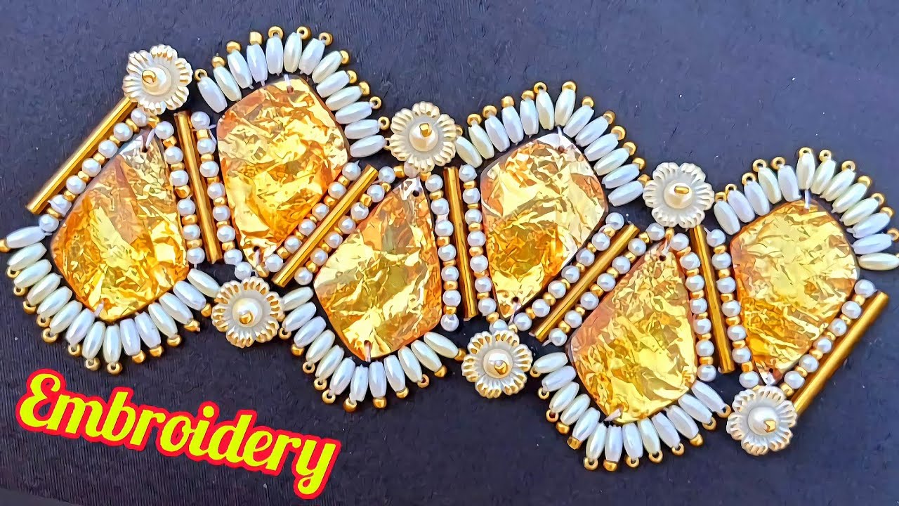 Sewing a fantastic embroidery tutorial💥💥💥#diy