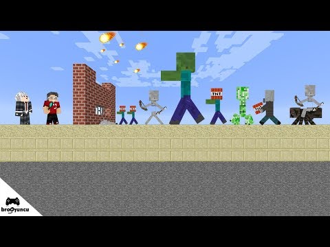 MİNECRAFT TROLL ZOMBİ SALDIRILARI KALE SAVUNMASI