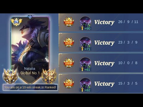 NATALIA BEST WIN-STREAK ROTATION TO DOMINATE ALL OF YOUR MATCHES!! - Mobile Legends 