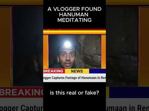 hanuman ji meditating a vlogger found hanuman ji #hanuman #hanumanji #viral #shorts