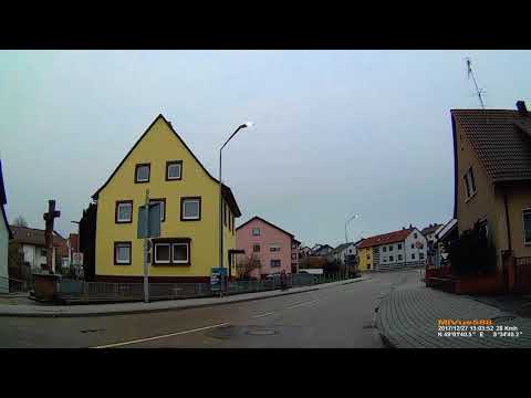 D: Jöhlingen. Gemeinde Walzbachtal. Lkr. Karlsruhe. Fahrt auf der B293 nach Bretten. Dezember 2017