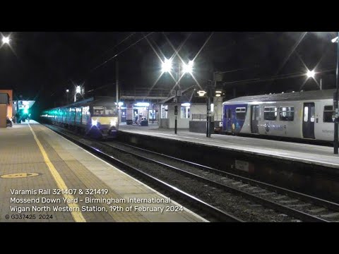 Mail, Parcels & ex-TPE Class 68's at Wigan North Western: 19/02/24