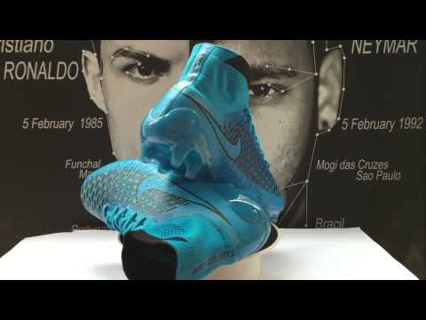 UK 2015 Nike Magista Obra FG Blue Black Football Boots Sale