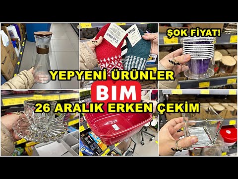 BİME GELDİ HEMEN ALDIK💃BİM 26 ARALIK 2025 CUMA💃/GERÇEK İLK VE TEK ERKEN ÇEKİM❗️/YEPYENİ ÜRÜNLER/