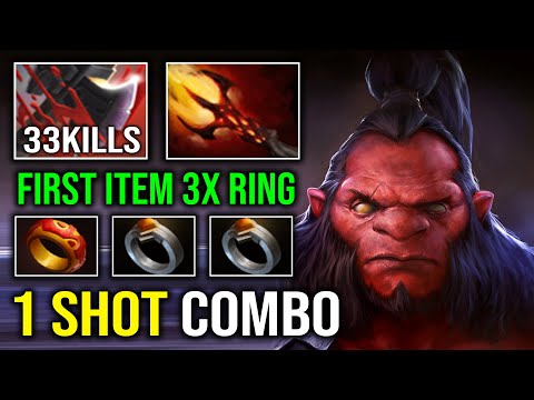 HOW TO SOLO MID AXE 3x Triple Ring First Item 1 Shot Culling Blade Max Dagon Combo Dota 2