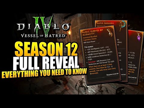 Diablo 4 Season 12 Revealed - New Progressive Streak System and No More Powers?