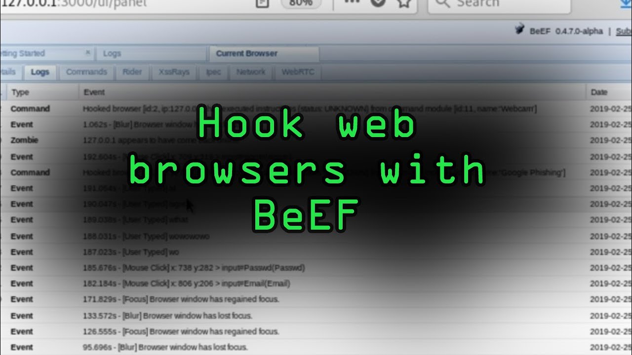 Take Control Of  Browsers With BeEF [Tutorial] Hacking & PenTest