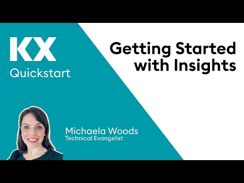 Quickstart Introduction to KDB Insights for Streaming Analytics