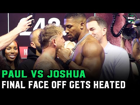 Jake Paul vs. Anthony Joshua FINAL FACE OFF