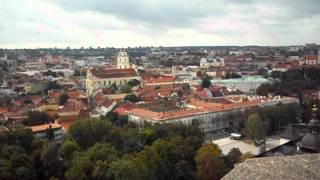 preview picture of video 'Vilnius Lithuania 13/09/11 city view from castel.AVI'