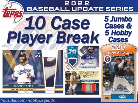 CASE #5 of 10 - 2022 Topps UPDATE 10 CASE (5Jumbo+5Hobby) PLAYER BREAK eBay 11/15/22
