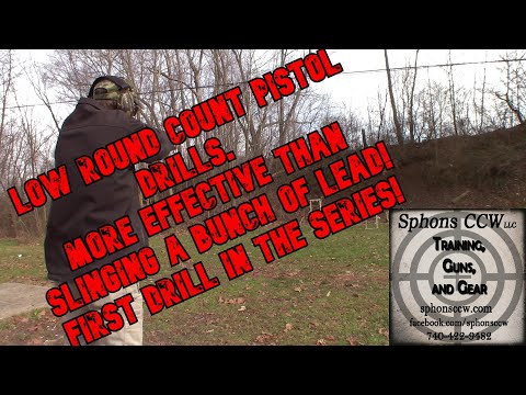 Low Round Count Pistol Drills, The 1 and 2 Drill