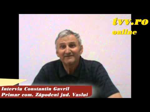 Zapodeni - Interviu primar Constantin Gavril