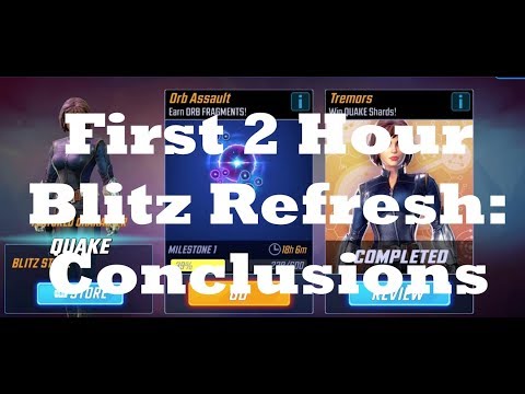 2 Hour Blitz Refresh: Conclusions - Marvel Strike Force - MSF