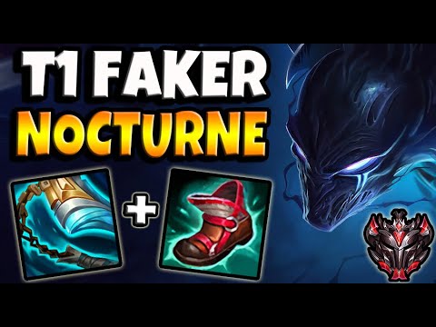 T1 Faker NOCTURNE vs ZED MID - Korea Grandmaster Patch 11.5 ✅