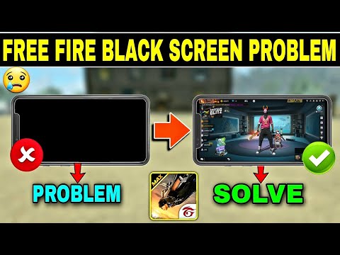 How to solve free fire black screen problem in//How to fix free fire black screen problem ob38