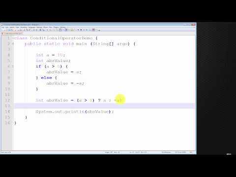 Java Tutorial - How to use Conditional Operator ( ? : ) Video