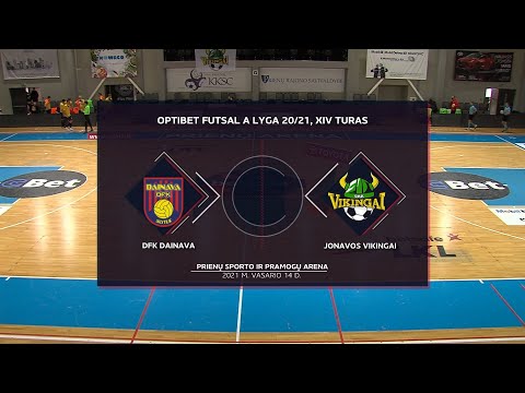 Optibet Futsal A Lyga | DFK Dainava - Jonavos Vikingai | Rungtynių Santrauka |