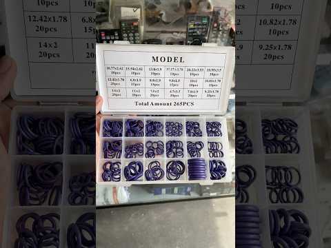 225 pcs/lot Rubber O Ring Assortment Washer Gasket Sealing O-Ring Kit #oring #shorts #ytshorts