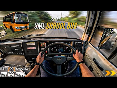 2026 SML ISUZU S7 SCHOOL BUS | 3455CC 100HP | POV Drive #136 | BUS POV | 4K | REVGEARSHIFT #sml #bus