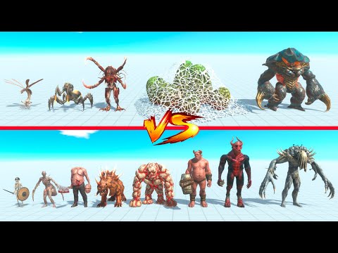 Alien Exotica vs Infernals - Animal Revolt Battle Simulator