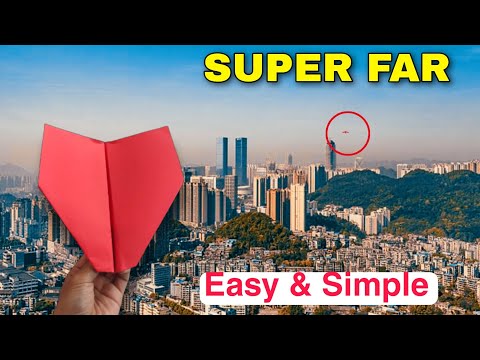 How To Make a Paper Airplane Fly SUPER FAR | Paper plane easy @howtomakeapaperairplane