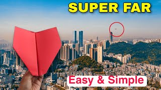 How To Make a Paper Airplane Fly SUPER FAR | Paper plane easy @howtomakeapaperairplane
