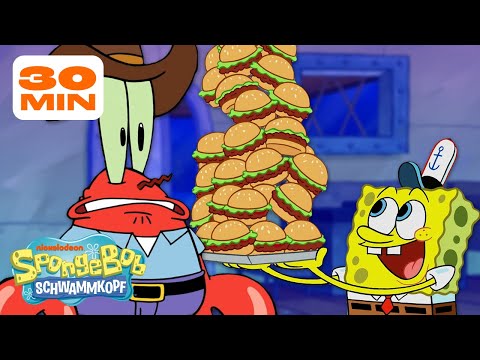 SpongeBob | Alle Angestellten der KROSSEN KRABBE | SpongeBob Schwammkopf