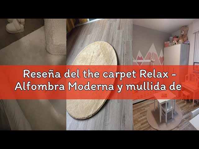 Vídeo relacionado con the carpet Relax - Alfombra Moderna y mullida de Pelo Corto, para salón, Parte Inferior Antideslizante, Lavable hasta 30 Grados, Muy Suave, Antracita, 120 x 160 cm